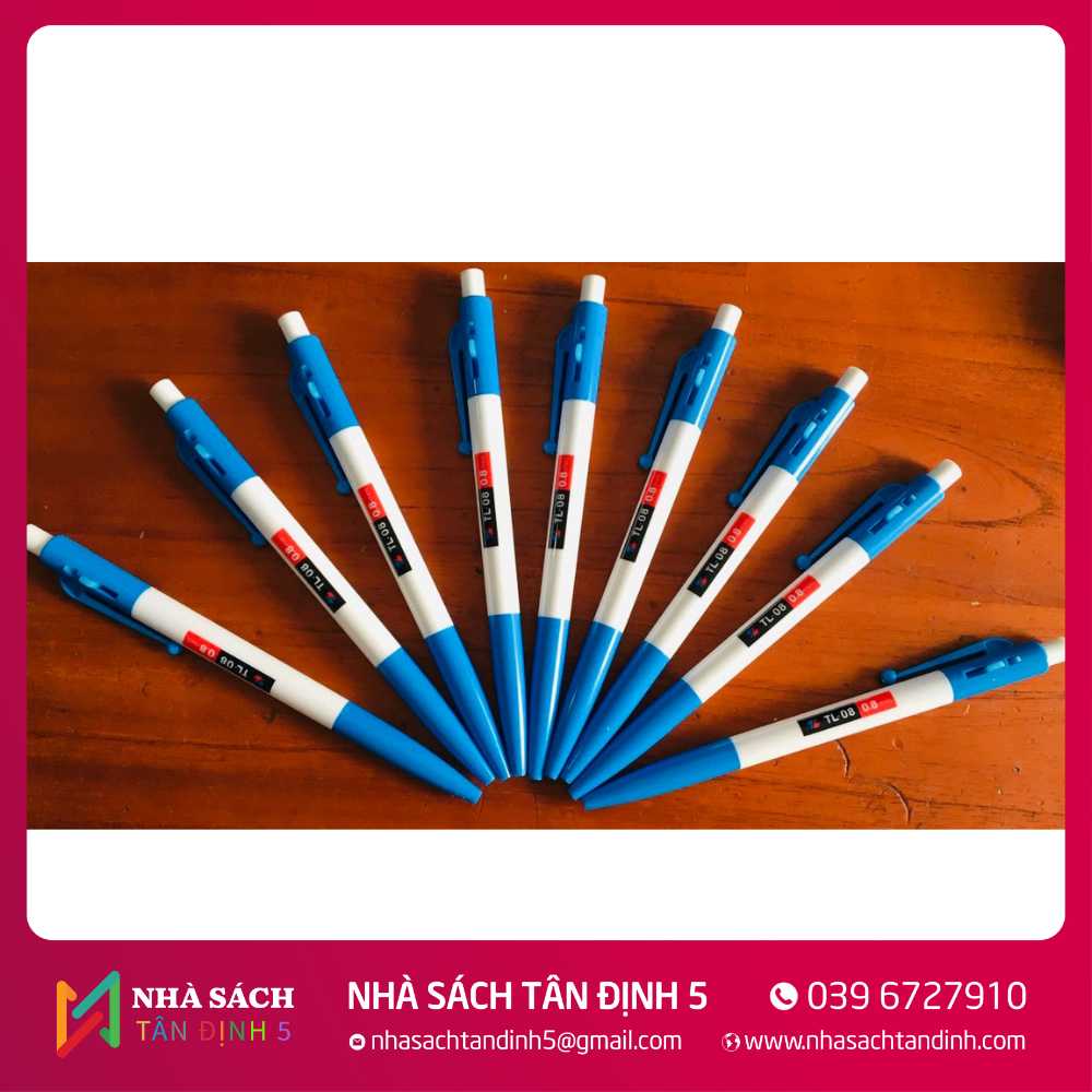 Bút bi TL-08 xanh đỏ đen Bút bi TL-08 xanh đỏ đen