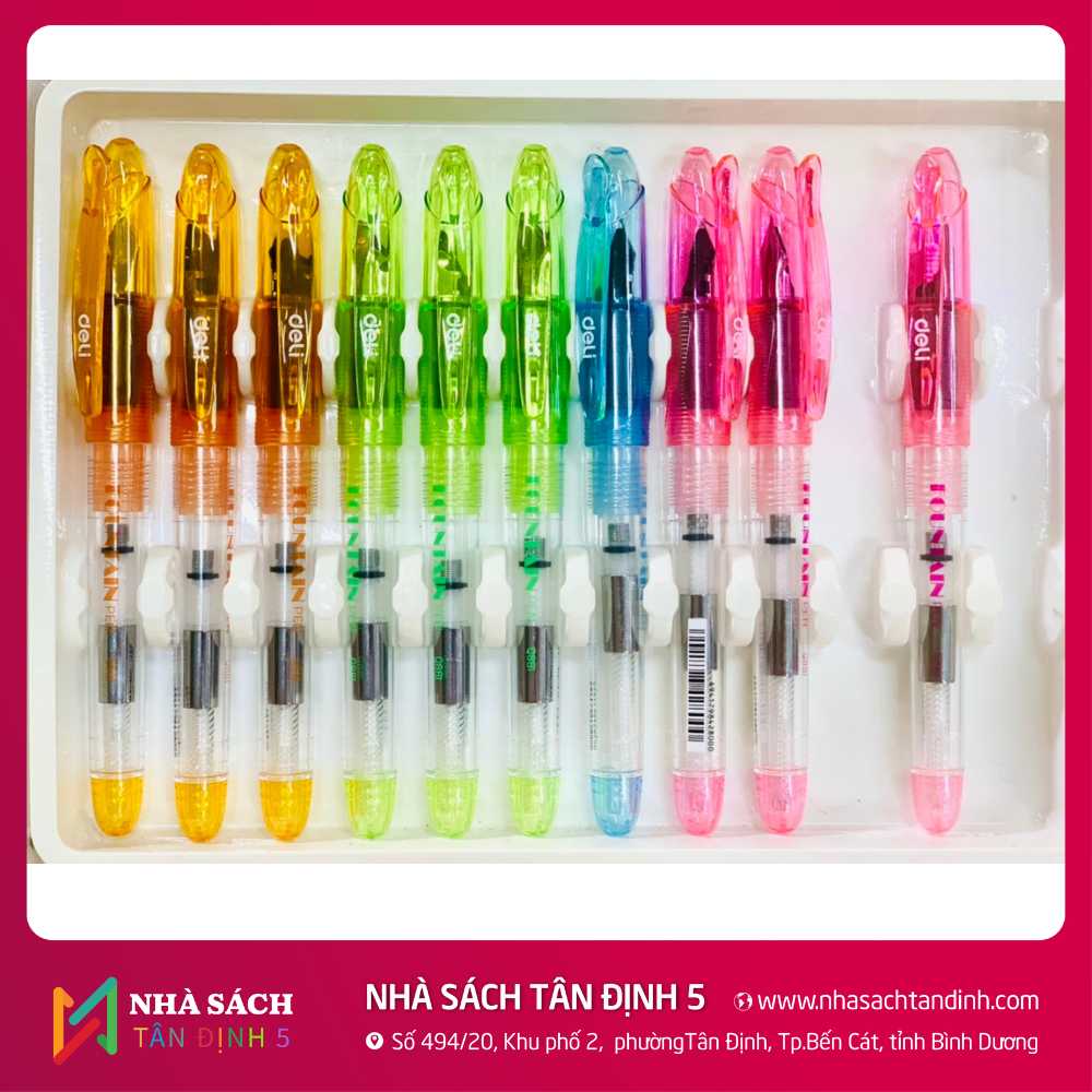 Bút máy nhựa ngòi to DELI.Q881 Bút máy nhựa ngòi to DELI.Q881