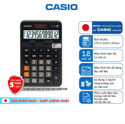 Máy tính Casio AX-12B (Hàng chính hãng Casio, nhà  phân phối Bitex, bảo hành chính hãng 7 năm)
