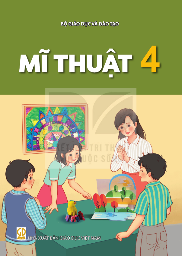 Mĩ Thuật 4 (Nxb Giáo Dục Việt Nam) - Bán kèm bìa bao sách