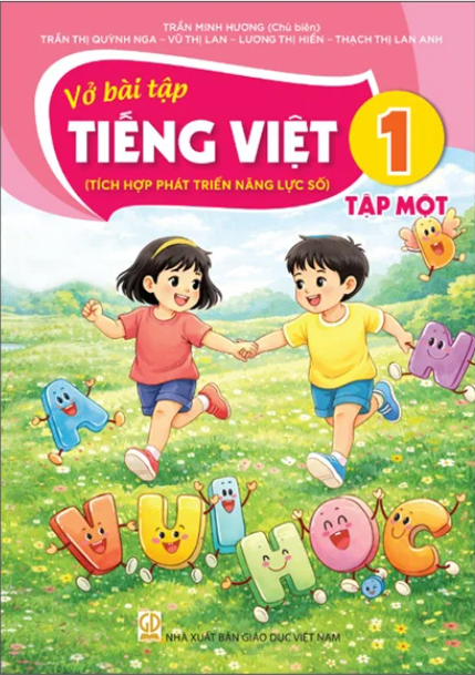 Vở bài tập Tiếng việt 1 - Tập 1 (Tích hợp phát triển năng lực số) - Bán kèm bìa bao sách