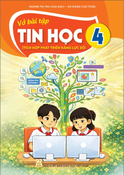 Vở bài tập Tin học 4 (Tích hợp phát triển năng lực số) – Bán kèm bìa bao sách