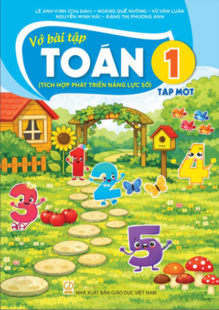 Vở bài tập Toán 1 - Tập 1 (Tích hợp phát triển năng lực số) - Bán kèm bìa bao sách