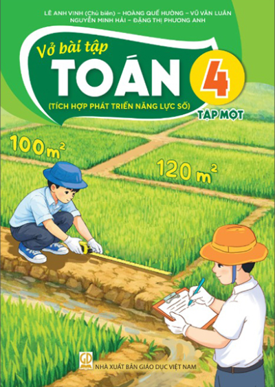 Vở bài tập Toán 4 – Tập 1 (Tích hợp phát triển năng lực số) – Bán kèm bìa bao sách