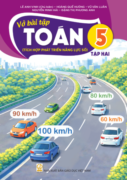 Vở bài tập Toán 5 – Tập 2 (Tích hợp phát triển năng lực số) – Bán kèm bìa bao sách