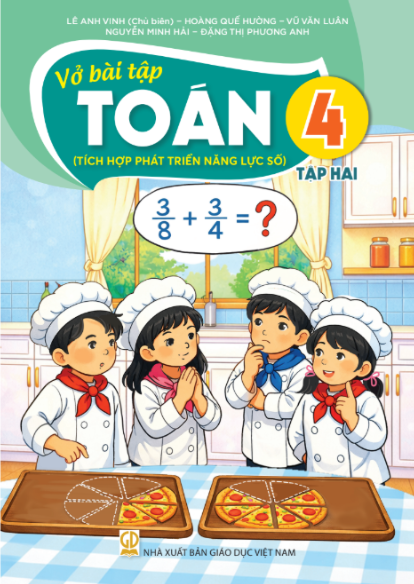 Vở bài tập Toán 4 – Tập 2 (Tích hợp phát triển năng lực số) – Bán kèm bìa bao sách
