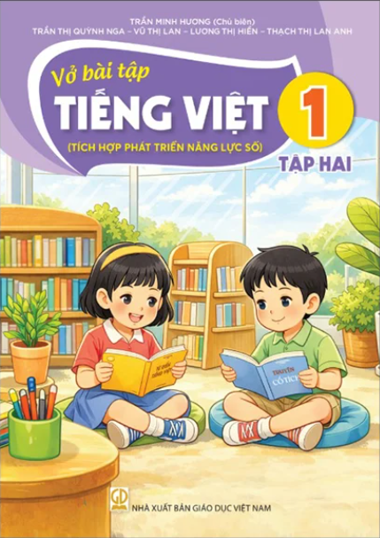 Vở bài tập Tiếng việt 1 - Tập 2 (Tích hợp phát triển năng lực số) - Bán kèm bìa bao sách